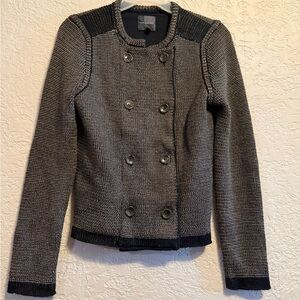 The Limited Black and Gray Textured Blazer